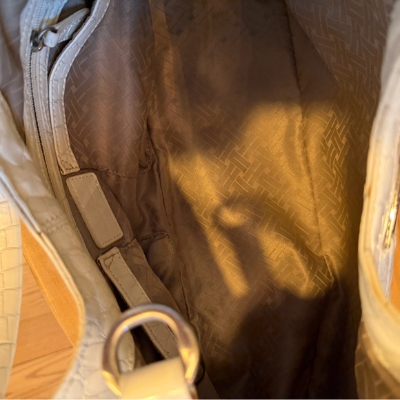 Cole Haan White Croc Embossed Patent Leather Hobo Bag - Picture 16 of 16